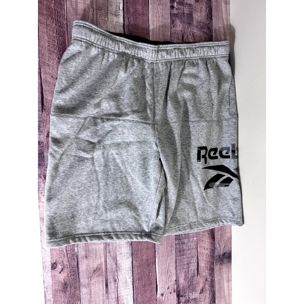 Men's Reebok Active Training Knit Shorts Light Gray XL